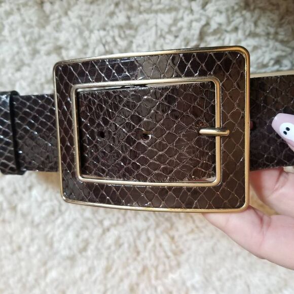Banana Republic Leather Snakeskin Belt XS - Picture 5 of 9